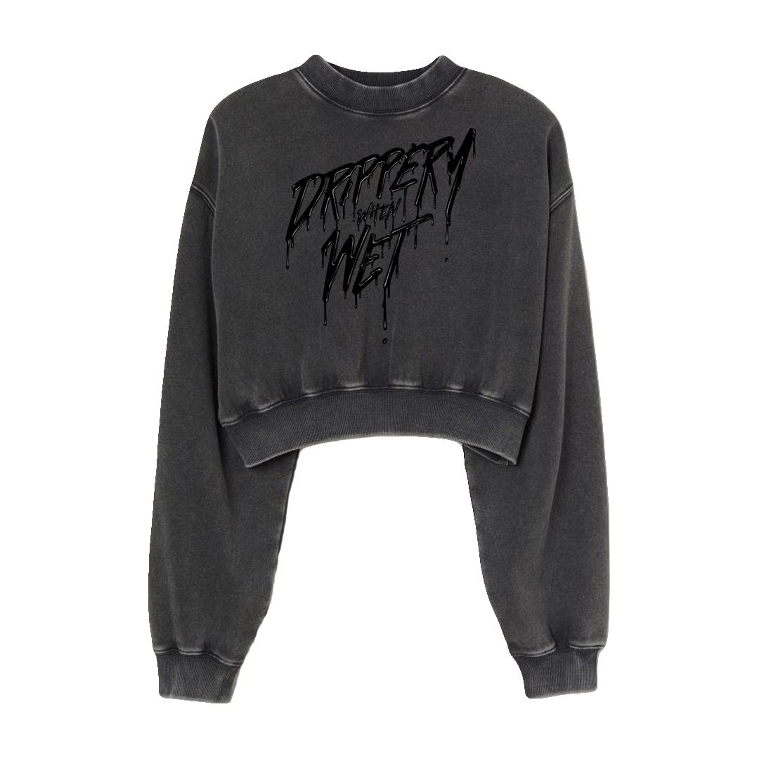 Drippery When Wet Hers & Hers Cropped Sweater