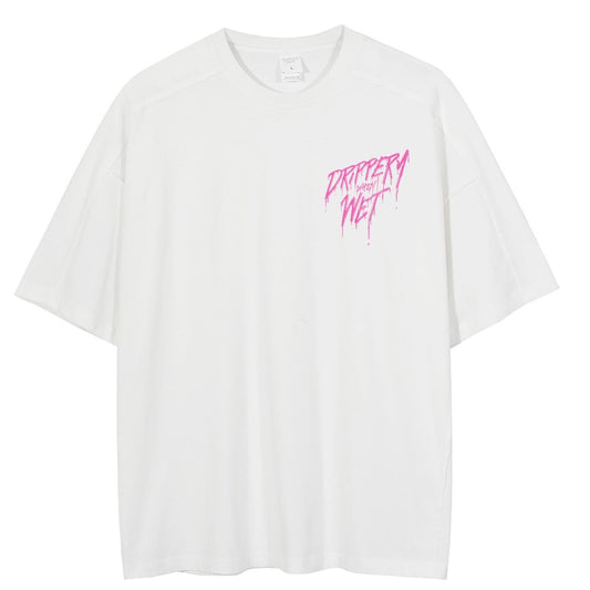 Drippery When Wet T-Shirt Pink/White